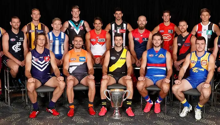 AFL players of each team