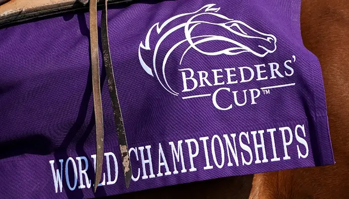 breeders cup logo on horse